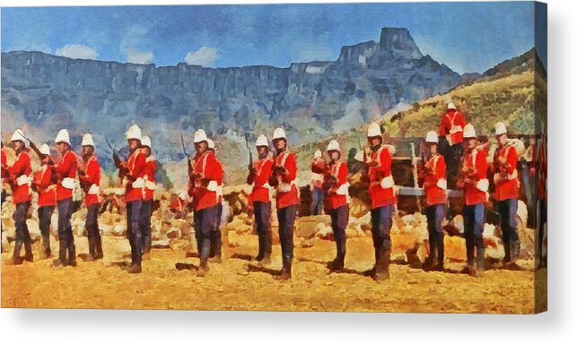 Zulu Acrylic Print featuring the digital art 24th Regiment of Foot - En Garde by Digital Photographic Arts