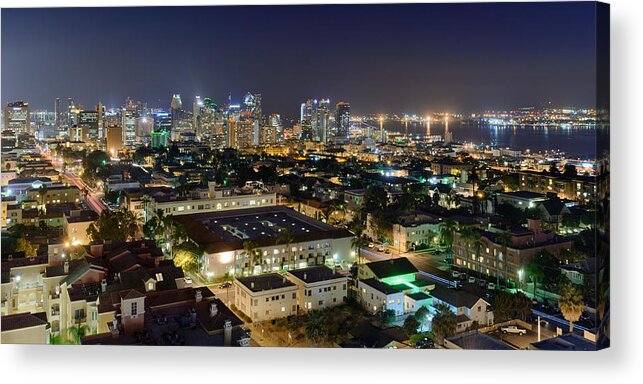 City Acrylic Print featuring the photograph Big City Nights by Alexander Kunz