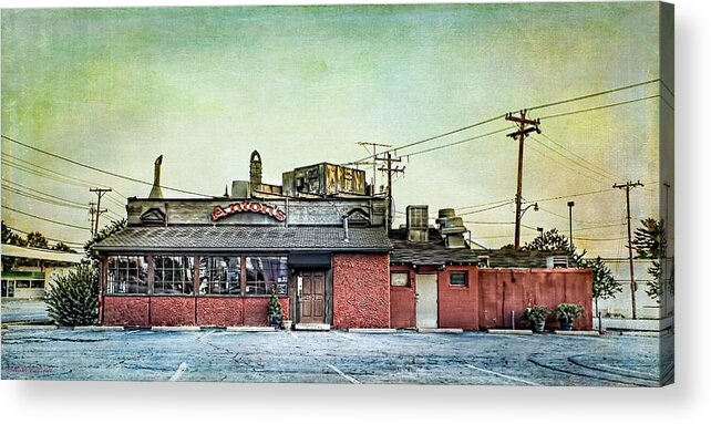 Cellar Antons Acrylic Print featuring the photograph Cellar Anton's Italian Cafe by Melissa Bittinger