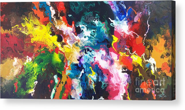  Acrylic Print featuring the painting Convection Two by Sally Trace