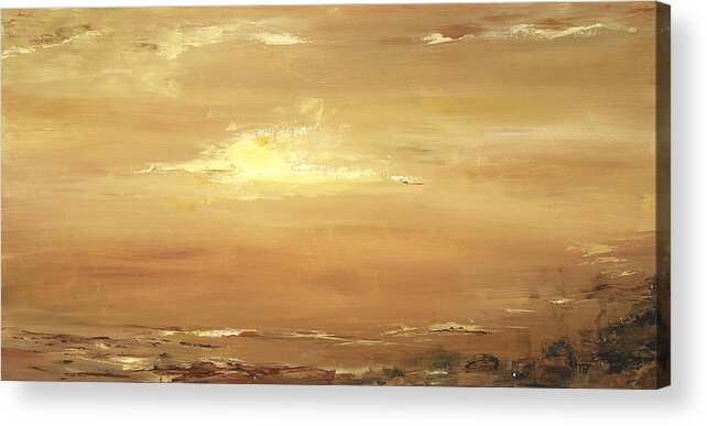 Costal Acrylic Print featuring the painting Dusk by Tamara Nelson