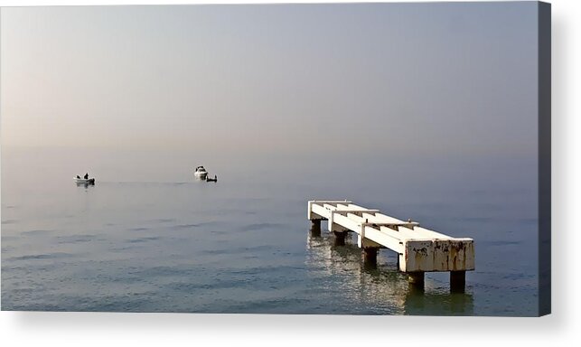 France Acrylic Print featuring the photograph Fishing on the Riviera by Jenny Hudson