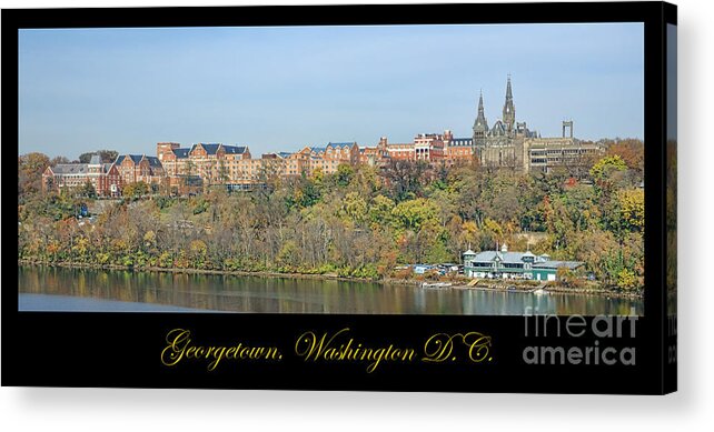 Washington Acrylic Print featuring the photograph Georgetown Poster by Olivier Le Queinec