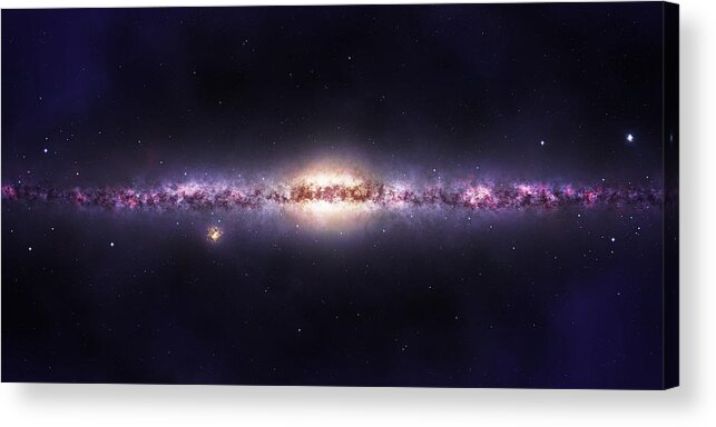 Space Acrylic Print featuring the photograph Milky way galaxy by Celestial Images