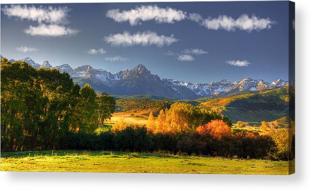 Dallas Divide Acrylic Print featuring the photograph Mt Sneffels and the Dallas Divide by Ken Smith