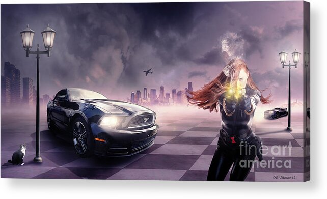 Mustang Acrylic Print featuring the photograph Mustang by Bruno Santoro