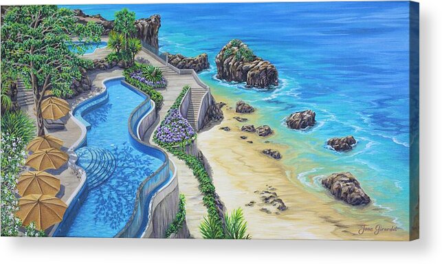 Ocean Acrylic Print featuring the painting Ocean Dream by Jane Girardot