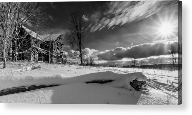 Abandoned House Acrylic Print featuring the photograph Once Was by Rick Bartrand