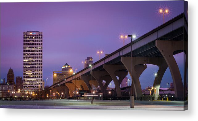 Milwaukee Acrylic Print featuring the photograph Purple Haze by Josh Eral