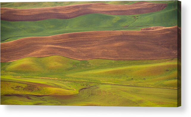 Spring Sunset Acrylic Print featuring the photograph Ribbons on the earth by Kunal Mehra