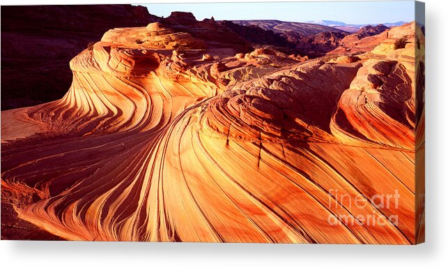 Arizona Acrylic Print featuring the photograph Second Wave in the North Coyote Buttes by Benedict Heekwan Yang