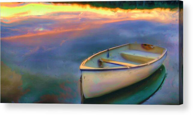 Texture Acrylic Print featuring the painting Serenity by Joel Olives