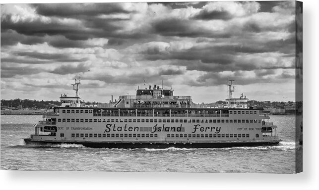 Boats Acrylic Print featuring the photograph Staten Island Ferry 10484 by Guy Whiteley