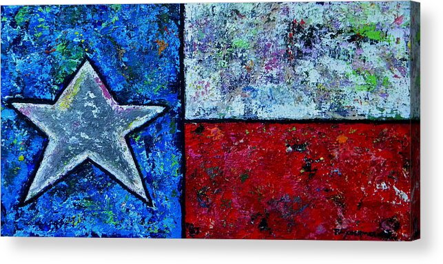 Texas Acrylic Print featuring the painting Texas in Color by Patti Schermerhorn