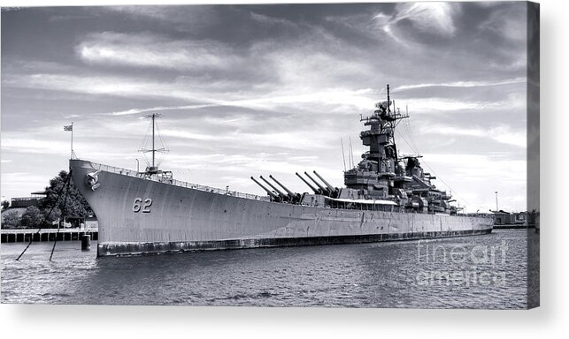 Uss New Jersey Acrylic Print featuring the photograph The New Jersey by Olivier Le Queinec