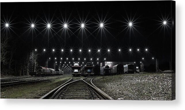 Denmark Acrylic Print featuring the photograph Train Stars by Leif L?ndal