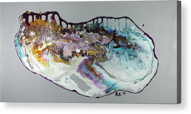 Fluid Acrylic Print featuring the painting Vessel by Madeleine Arnett