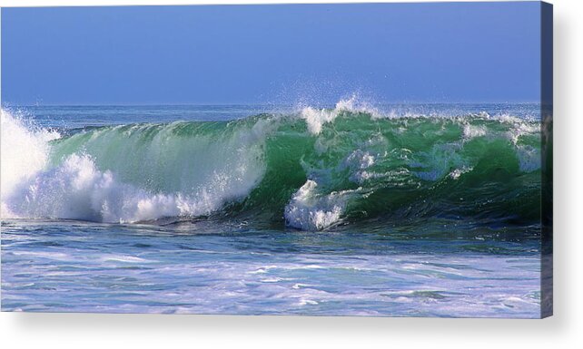 Pacific Ocean Acrylic Print featuring the photograph Wave study 97 by Viktor Savchenko