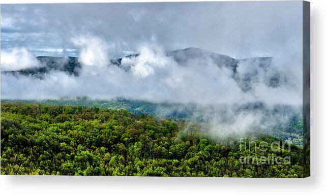 Spring Acrylic Print featuring the photograph Clearing Storm West Virginia Highlands #1 by Thomas R Fletcher