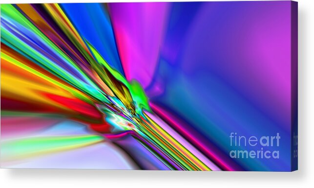 Abstract Acrylic Print featuring the digital art 2X1 Abstract 321 by Rolf Bertram