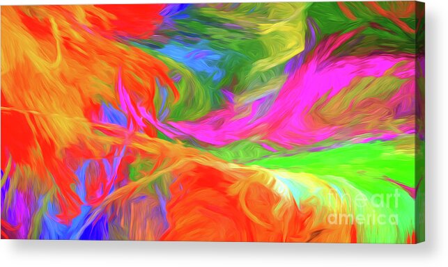 Panorama Acrylic Print featuring the digital art Andee Design Abstract 5 2015 by Andee Design