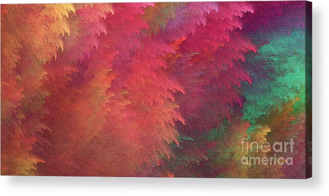 Panorama Acrylic Print featuring the digital art Andee Design Abstract 6 2018 by Andee Design