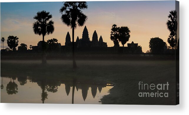 Morning Acrylic Print featuring the photograph Angkor Vat sunrise by Martin Capek