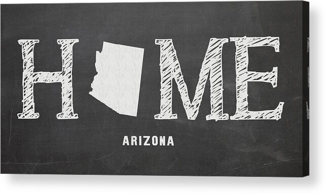 Arizona Acrylic Print featuring the mixed media AZ Home by Nancy Ingersoll