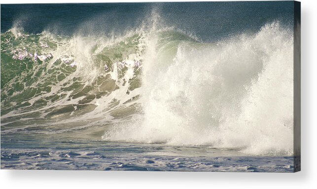Breaking Waves Acrylic Print featuring the photograph Breaking Waves by Carole Lloyd