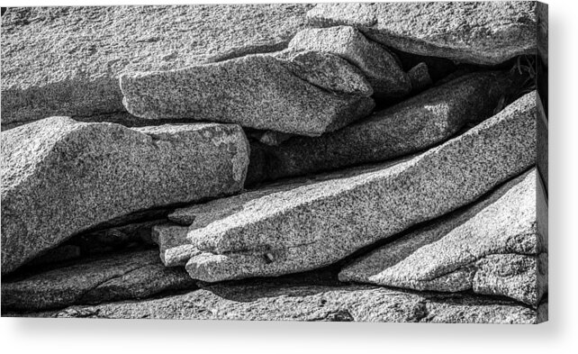Nature Acrylic Print featuring the photograph Coastal Rock I by Robert Mitchell