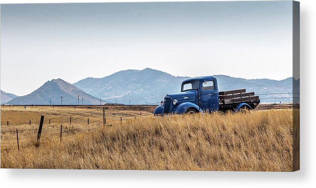 City Acrylic Print featuring the photograph Chevy Truck by Peter Tellone