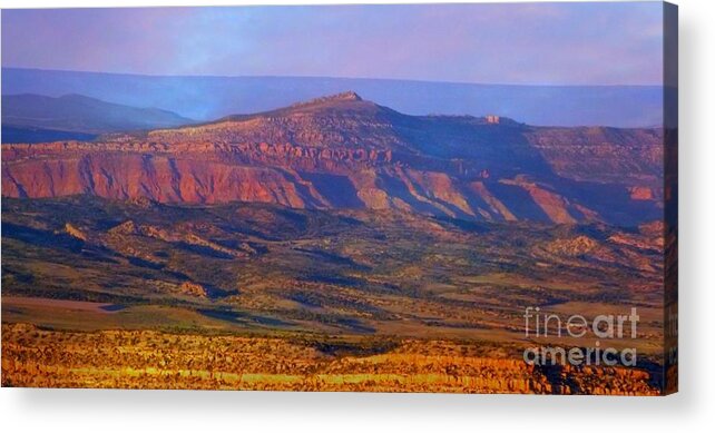  Disappointment Valley Co At Sunset. Acrylic Print featuring the digital art Disappointment Valley Co by Annie Gibbons