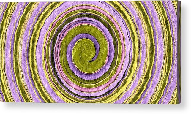 Easter Acrylic Print featuring the digital art Easter Egg Swirl by Terry Mulligan