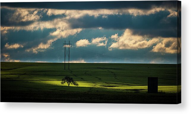 Nature Acrylic Print featuring the photograph Flint Hills Power 2 by Jeff Phillippi
