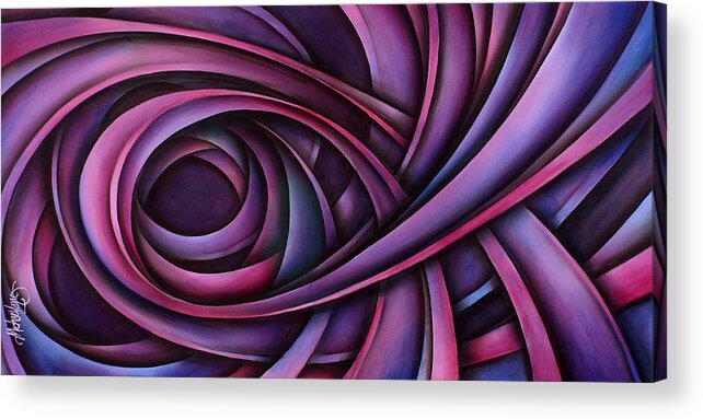 Abstract Design Acrylic Print featuring the painting Inspire by Michael Lang