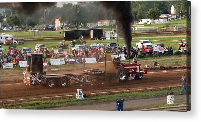 International Tractor Acrylic Print featuring the photograph International Tractor Pull by Holden The Moment