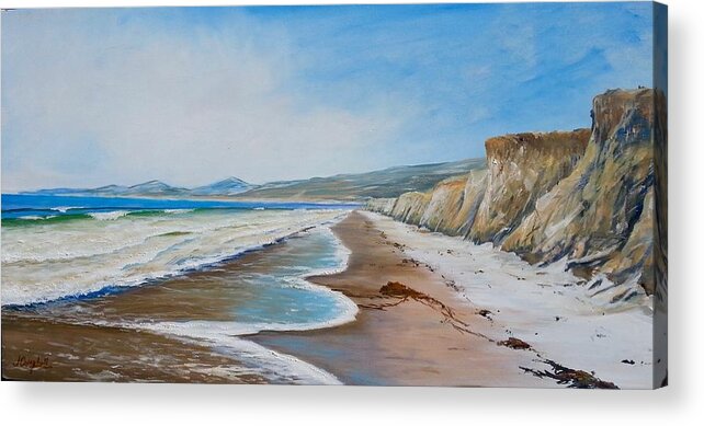 Jalama Acrylic Print featuring the painting Into the Wind.... by Jeffrey Campbell