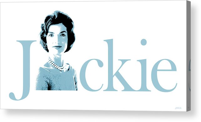 Jackie Kennedy Acrylic Print featuring the digital art Jackie by Greg Joens