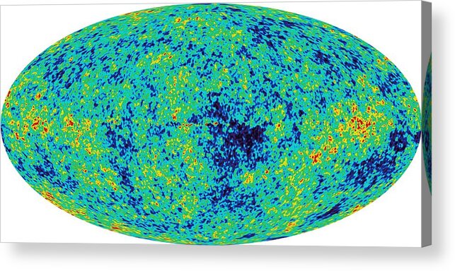 Microwave Background Acrylic Print featuring the photograph Map Microwave Background by Nasa