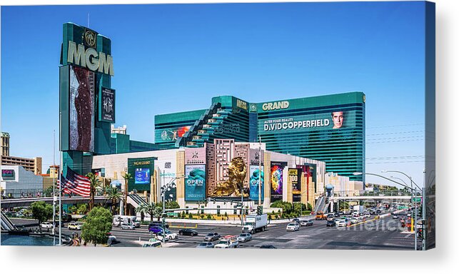 Mgm Grand Acrylic Print featuring the photograph MGM Grand Casino 2 to 1 Ratio by Aloha Art