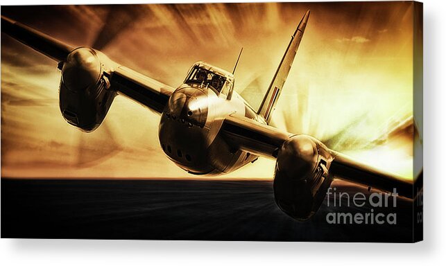 Mosquito Acrylic Print featuring the digital art Mosquito by Airpower Art