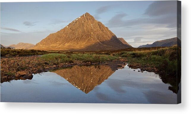 Glencoe Acrylic Print featuring the photograph New light in Glencoe by Stephen Taylor