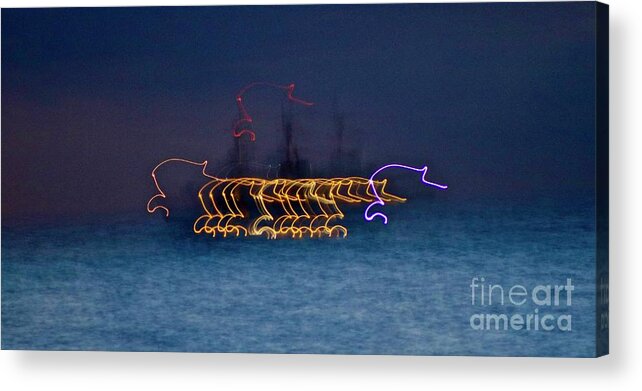 Ship Acrylic Print featuring the photograph Signal From a Ghost Ship by Craig Wood