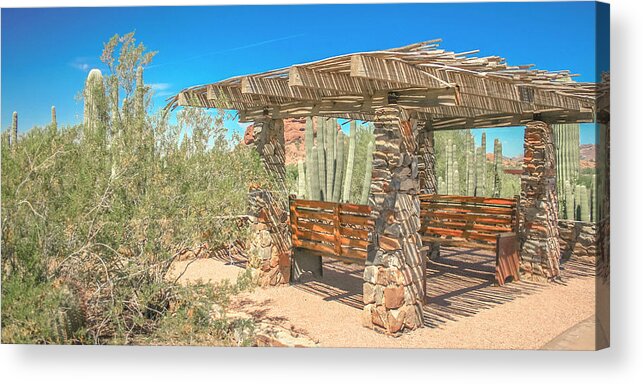 Picnic Acrylic Print featuring the photograph Southwest Picnic by Darrell Foster