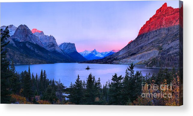 St Mary Acrylic Print featuring the photograph Sunrise Glow Over Wild Goose Island by Adam Jewell