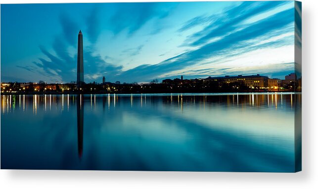 America Acrylic Print featuring the photograph Sunrise in the Capital by Dave Hahn