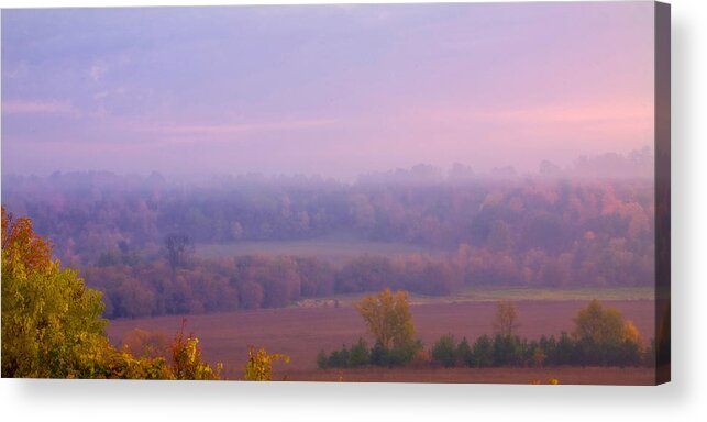Fall Acrylic Print featuring the photograph Sunrise over mid valley 2 by David Heilman