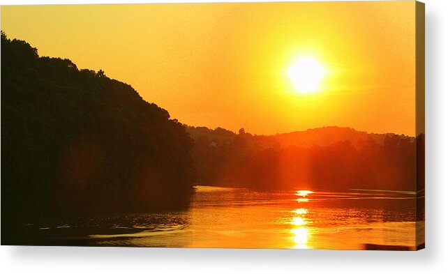 Sunset Acrylic Print featuring the photograph Sunspiration by Julie Lueders 