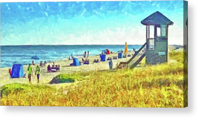 Beach Acrylic Print featuring the digital art The End of Summer by Digital Photographic Arts