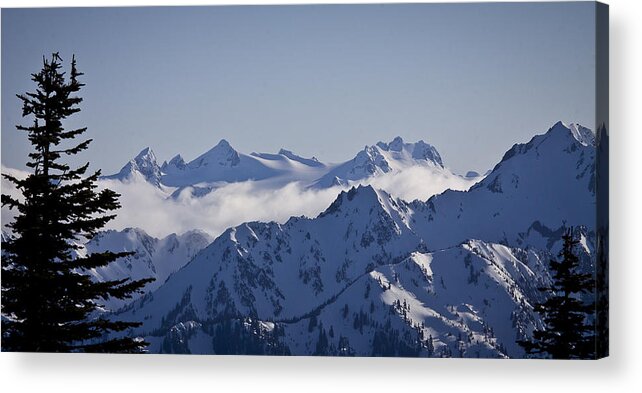 Mt Olympus Acrylic Print featuring the photograph The Olympics by Albert Seger